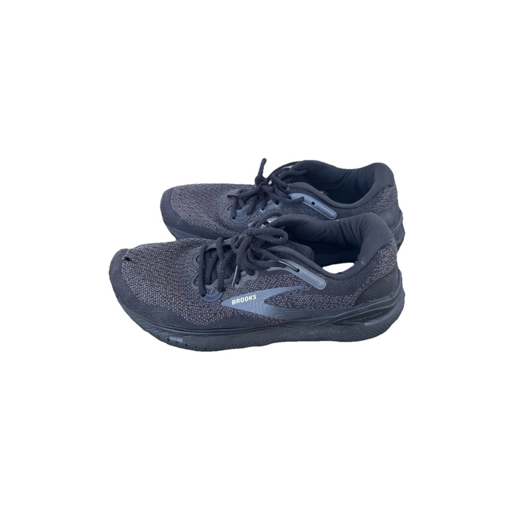 Brooks Ghost Max Men 9 Shoes Running 1104061D020 Black Gray Sneaker Gym Athletic
